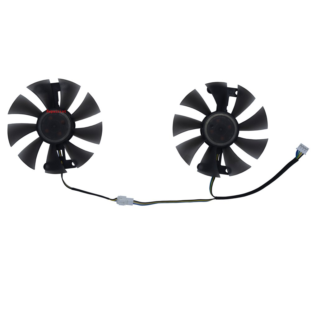 Rx 580 8Gb 2048Sp Gpu - 2 teile/satz, Grafikkarten lüfter, 85mm Durchmesser,